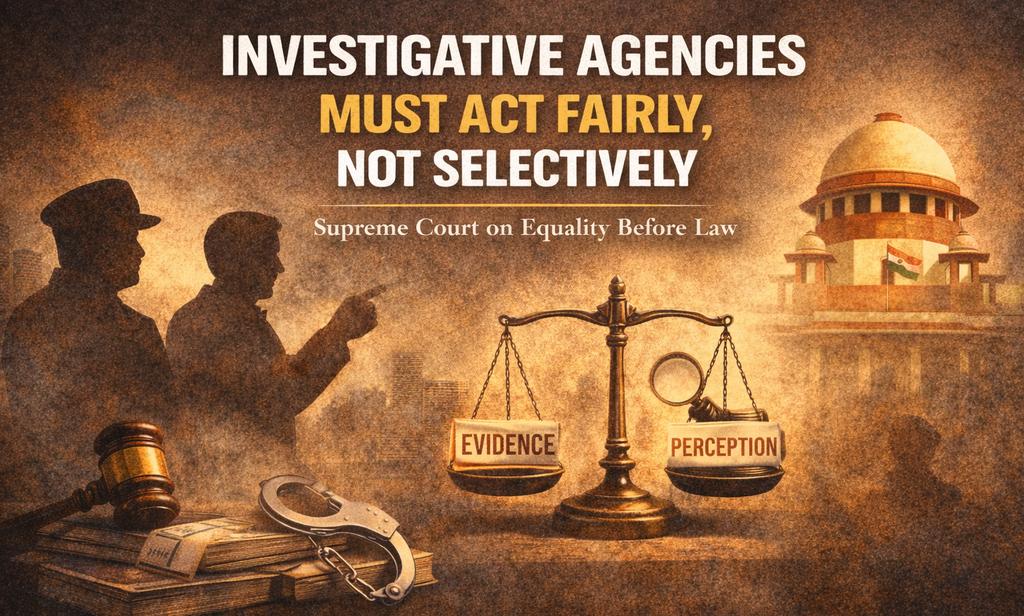 Investigative Agencies Must Act Fairly, Not Selectively - Cover Image